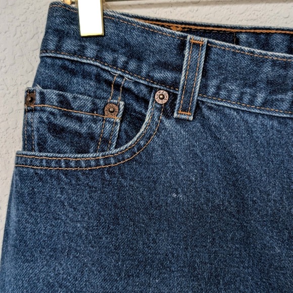 VTG Levi's 550 Red Tab Jeans Women's 12 MIS L Raw Hem Relaxed Tapered 90s USA - Picture 2 of 13